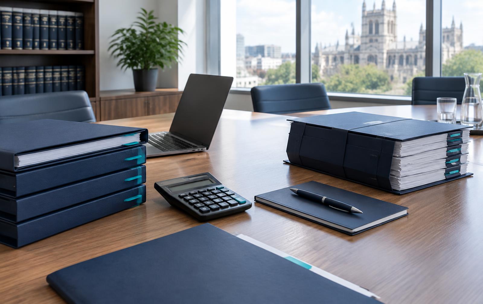 Legal costs files, calculator and hearing bundles prepared for review